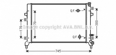 AVA QUALITY COOLING vw2295 -  Радиатор, охлаждение двигателя